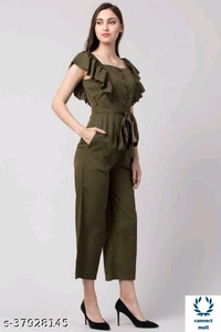 Classy Graceful Women Jumpsuits - S, Febric, Solid, Pack of :1